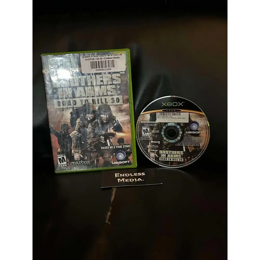 Brothers in Arms Road to Hill 30 Microsoft Xbox Item and Box Video Game